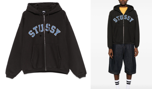 Stüssy　ステューシー　プリント パーカー